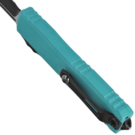 Nóż automatyczny OTF Microtech Ultratech Gen IV S/E Cyan Aluminium, Black M390MK by Tony Marfione (11214-1CN)