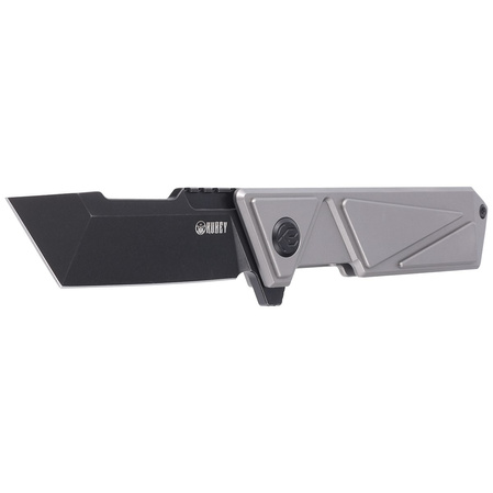 Kubey Avenger Frame Lock Knife Gray Titanium, Dark Stonewashed 14C28N (KB209B)