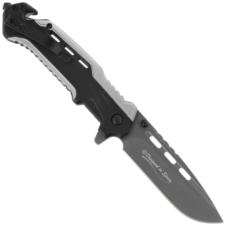 Nóż składany ratowniczy K25 RK-18765GR2026 Grey/Black Aluminium, Titanium/Brushed 7Cr17Mov