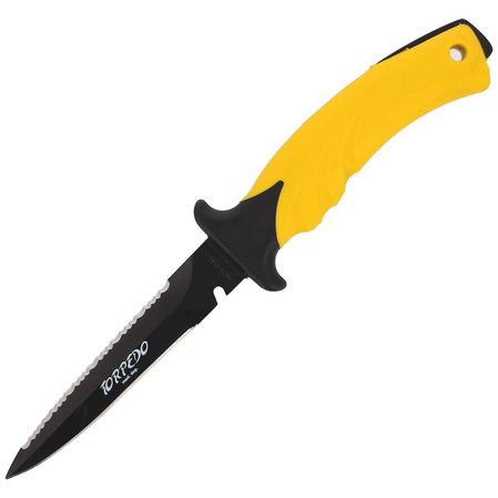 Nóż nurkowy MAC Torpedo 11 Yellow PP-TPE, Black Idroglider W 1.4060