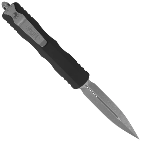 Nóż automatyczny OTF Microtech Dirac Delta D/E Black Aluminium, Apocalyptic by Tony Marfione (227-10AP)