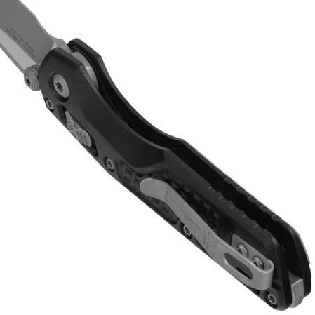 Microtech MSI Mini S/E Signature Proof Run Knife Frag Black Aluminum, Apocalyptic M390MK by Tony Marfione (210M-10APFRSPR)