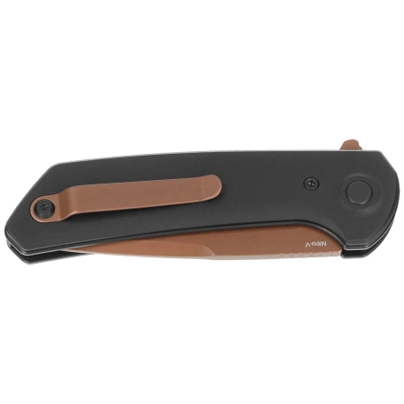 Reate PL-XF-A-10 Knife Black Aluminum, Bronze PVD Nitro-V