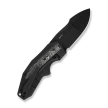WeKnife Coral Black Titanium/Aluminum Foil Carbon Fiber, Black Stonewashed CPM 20CV by Gustavo T. Cecchini (WE24044-1)