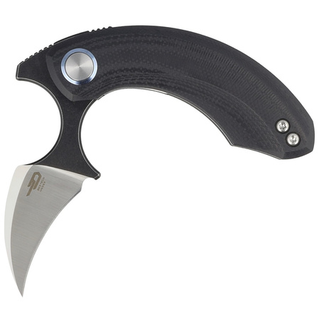 Bestech Strelit Knife Black G10, Black Stonewashed / Satin 14C28N by Ostap Hel (BG52A-2)