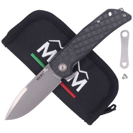 MKM Maximo Black Micarta, Stone Washed by Bob Terzuola (MKMM-BCT)