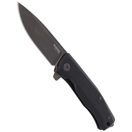 Nóż składany LionSteel Myto Black Aluminium, PVD/Stonewashed M390 by Molletta (MT01A BB)