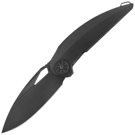 Rike Knife Tissot 2 Black DLC Titanium, Black DLC M390 (RK-Tissot 2-B)