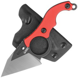 Kubey Hippocam KU166D Knife Red G10, Satin/Blackwashed D2
