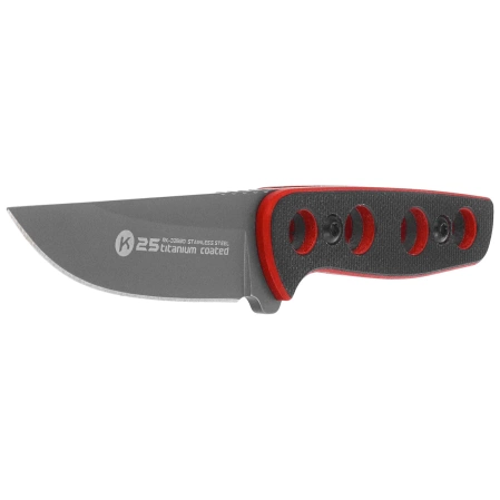 K25 Neck Knife Black/Red G10, Titanium 7Cr17Mov (32690)