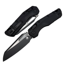 Microtech MSI S/E Ram-Lok Tactical Knife Black Tri-Grip Polymer, Black DLC M390MK by Tony Marfione (210T-1TPM)