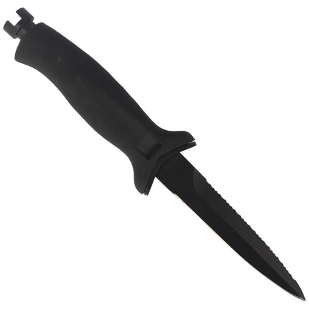 MAC Aquatys 11 2 Diving Knife Black PP-TPE, Black Idroglider W 1.4060