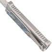 Reate EXO-M Gravity T/E Knife Bead Blasted Titanium/Damascus Blue-Black G10, Satin Elmax