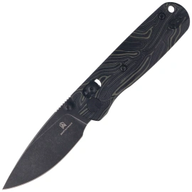 Nóż składany Bestechman Sprite Black-Green G10, Black Stonewashed M390 (BMK21F)