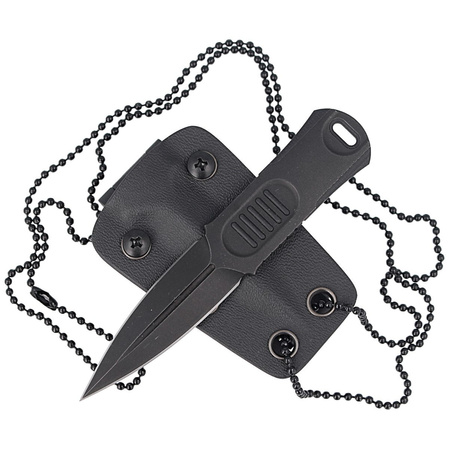 We Knife OSS Dagger Black G10, Black Stonewashed by Justin Lundquist (2017E)