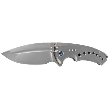 Nóż WE Knife Nexusia LE No 098/155 Bead Blasted Titanium, Bead Blasted CPM 20CV (WE22044-4)