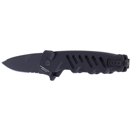 Extrema Ratio Caimano Nero Aluminum Automatic Knife, Black MIL-C N690 (04.1000.0169/BLK)