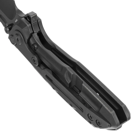 Reate T1000-V2 Titanium Black DLC Knife, Satin/Black DLC M390 by Alvin Lee