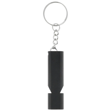Barbaric Whistle Key-ring Black Aluminum (16215-BK)