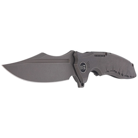 Nóż składany WE Knife Chimera Gray Titanium, Bead Blast, Stonewashed CPM S35VN (814B)
