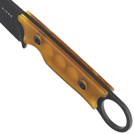 Nóż Kizer Cabox Yellow PEI, Black Nitro-V by Jonathan Styles (1048A6)
