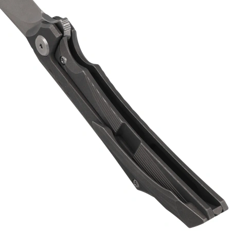 Bestech Kamoza Dark Grey/Titanium, Stonewashed M390 by Kombou Knife (BT1911A)
