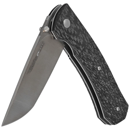 iper Safe Carbon Fiber, Satin M390 by Fabrizio Silvestrelli knife (V6018FC3D)