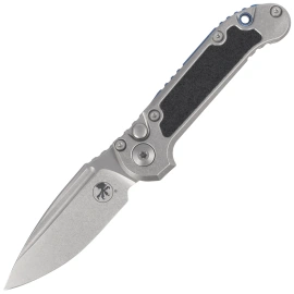 Nóż automatyczny Microtech LUDT Gen III S/E Marfione Select Titanium, Blue HW, Stonewashed M390MK by Tony Marfione (1135-10MS4)