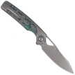 Nóż składany Kizer Ara Gray Titanium / Brittany Blue Camo Carbon, Gray Stonewashed S45VN Jonathan Styles & Paul Munko (Ki3729A2)