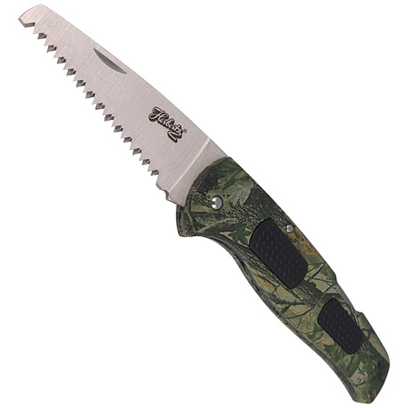 Piła składana Herbertz Solingen Wood Camo Elastomer, Satin Finish 114mm (55004)