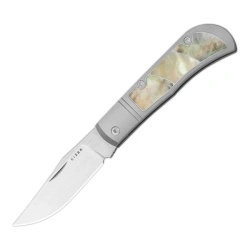 Nóż składany Kizer Trestle Titanium / Mother of Pearl, Hand Brushed S45VN by Azo (Ki3761A3)