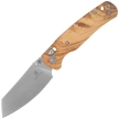Bestechman Cicada's Wing Knife Olive Wood, Satin 10Cr15MoV (BMK06-W-1)