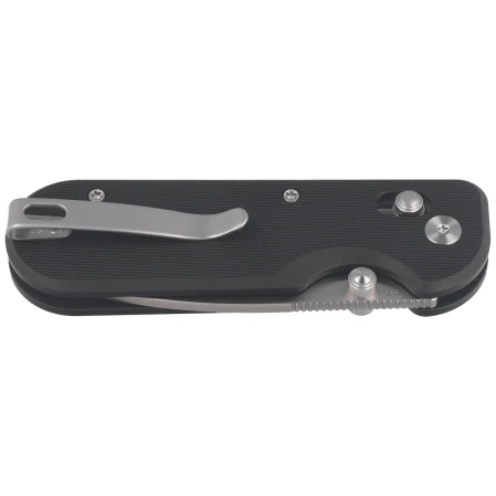 Kubey Bedrock Knife Black G10, Satin D2 (KU505A)
