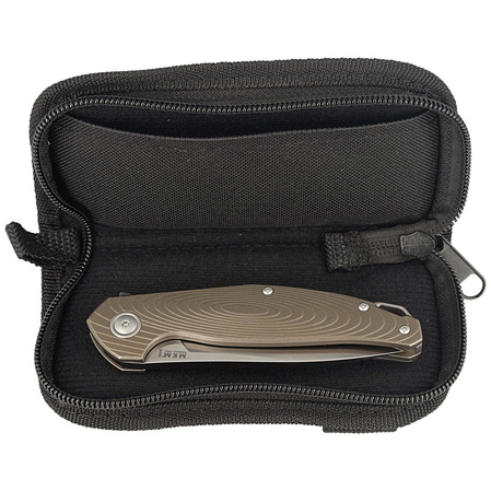 MKM Goccia Knife Bronze Stonewashed Titanium, Satin M390 by Jens Ansø (MKGC-TBR)