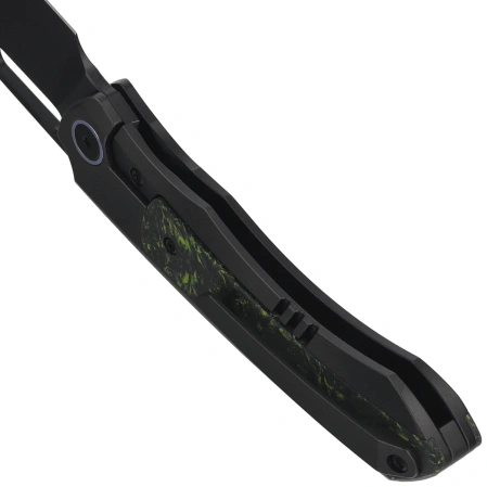 Remette Orca Knife Black Titanium/Luminous Carbon Fiber, Black DLC Pearlescent M390 (ORCALS)
