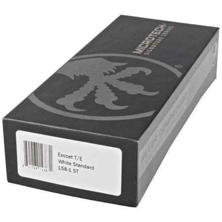 Microtech Exocet T/E Storm Trooper Signature White Aluminium, White M390 by Tony Marfione (158-1ST)