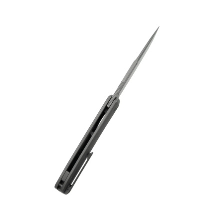 Nóż składany Kubey Supercell Darkblasted Titanium, Darkblasted 14C28N by K.C. Spiron (KU353C)