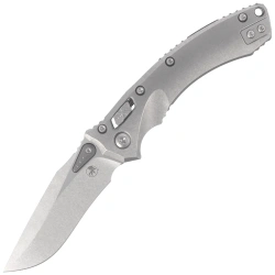Nóż składany Microtech Amphibian Mini Ram-Lok S/E Gray Slab Side Titanium, Bronze Bksp, Stonewashed M390MK by Tony Marfione (137MRL-10MS1)