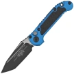 Microtech LUDT Gen III T/E Automatic Knife Blue Aluminum, Black M390MK by Tony Marfione (1136-1BL)