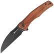 Nóż składany Sencut Watauga Cuibourtia Wood, Black Stonewashed D2 (S21011-4)