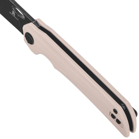 Bestechman Smuga Knife Champagne G10, Black PVD Stonewashed AEB-L by Kombou (BMK22F)
