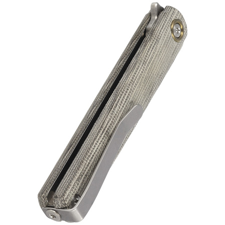 MKM Flame Light Dagger Green Micarta, Stonewashed M390 by Michael Zieba (MK FL02L-GC)