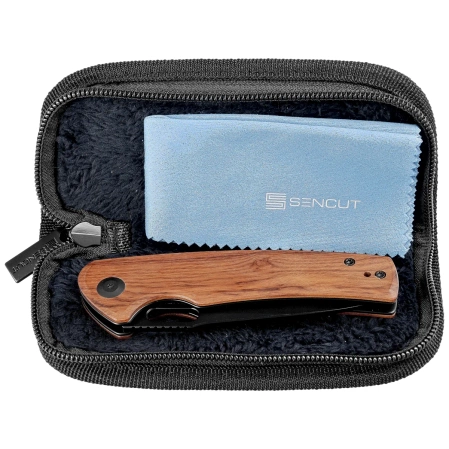 Sencut Knife Vesperon Guibourtia Wood, Black 9Cr18MoV (S20065-4)