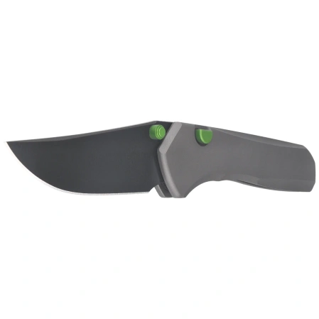 Kizer Astur ZeroS Knife Dark Gray Aluminum, Matte Black DLC Ultra MagnaCut by Brian Brown (K3818ZBD3)
