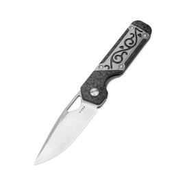 Nóż składany Kizer Mini Militaw Grey Titanium / Carbon Fiber, Satin S45VN by Jonathan Styles (Ki3634SA4)