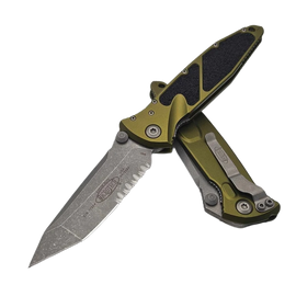Microtech Socom Elite T/E-M Knife OD Green Aluminum, Apocalyptic P/S M390 by Tony Marfione (161-11 APOD)