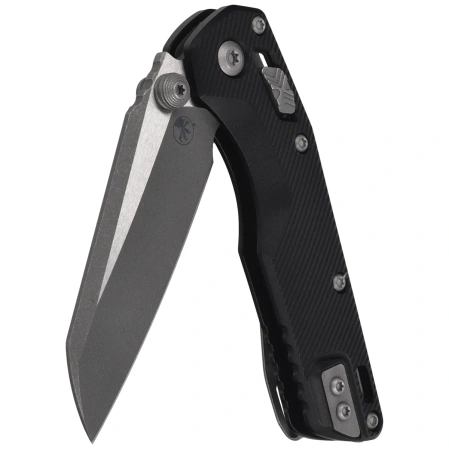 Microtech MSI Mini S/E Knife Black Fluted Aluminum, Apocalyptic M390MK by Tony Marfione (210M-10APFL)