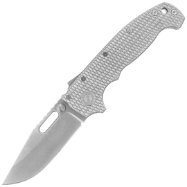 Demko MG AD20S Clip Point Knife Milled Titanium, Stonewashed CPM MagnaCut by Andrew Demko (MGAD20S-MAG-MI-TI-CP)
