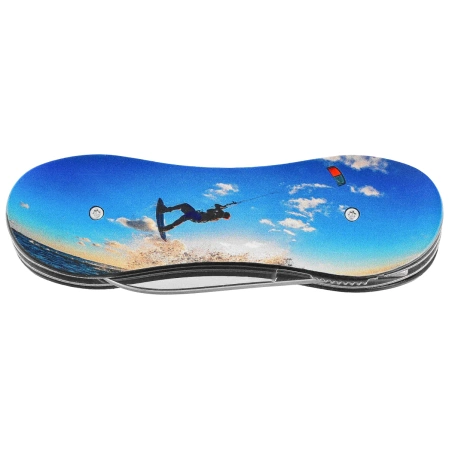 Nóż składany Third Decor Habitat N119H Kitesurf Double-Sided 3D Kitesurfer Aluminium, Mirror-Polished 420 (TH-N119H)