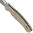 Kubey Drake Knife Tan G10, Beadblasted AUS-10 by Maksim Tkachuk (KU239J)